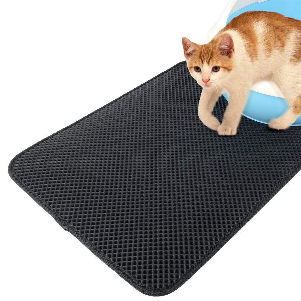 Folding Cat Litter Trapper Mat Waterproof Honeycomb Sifting Pad Protect Floor Carpet Eco-friendly EVA Foam Trash Pad