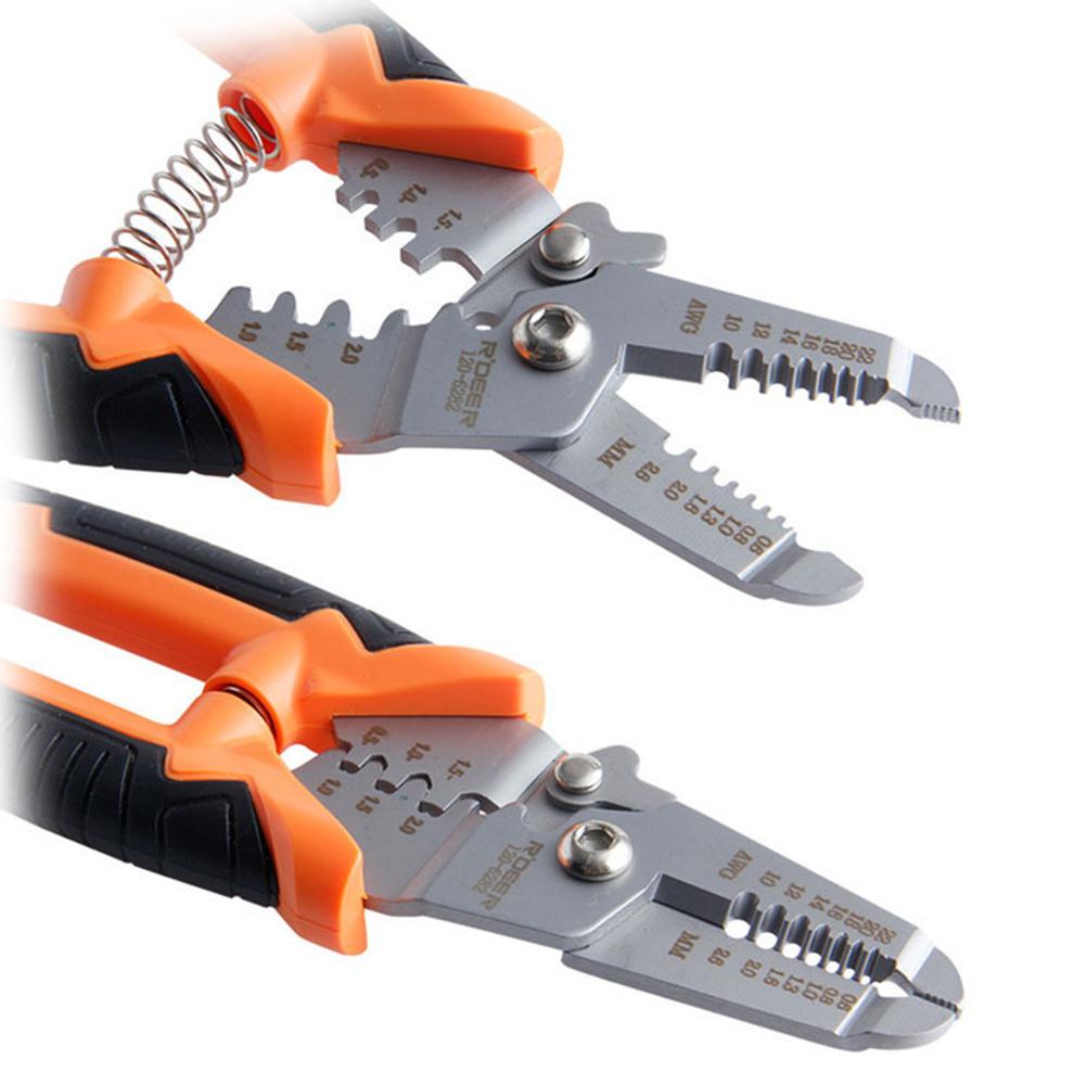 Multi-function Scissors Crimping Pliers Wire Stripper Wire Cutter Electrician Crimper Cable Cutter Automatic Wire Stripper