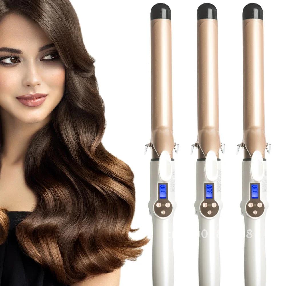 LCD Digital Hair Curler Electric Curling Iron Curling Hair Tools Curling Wand Ceramic Styling 32mm 25mm 19mm