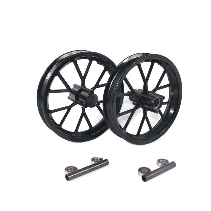 Recambio de llanta delantera y trasera para Mini Moto de 49cc, 121/2x2,75, color negro, 1 par: Front and rear hub