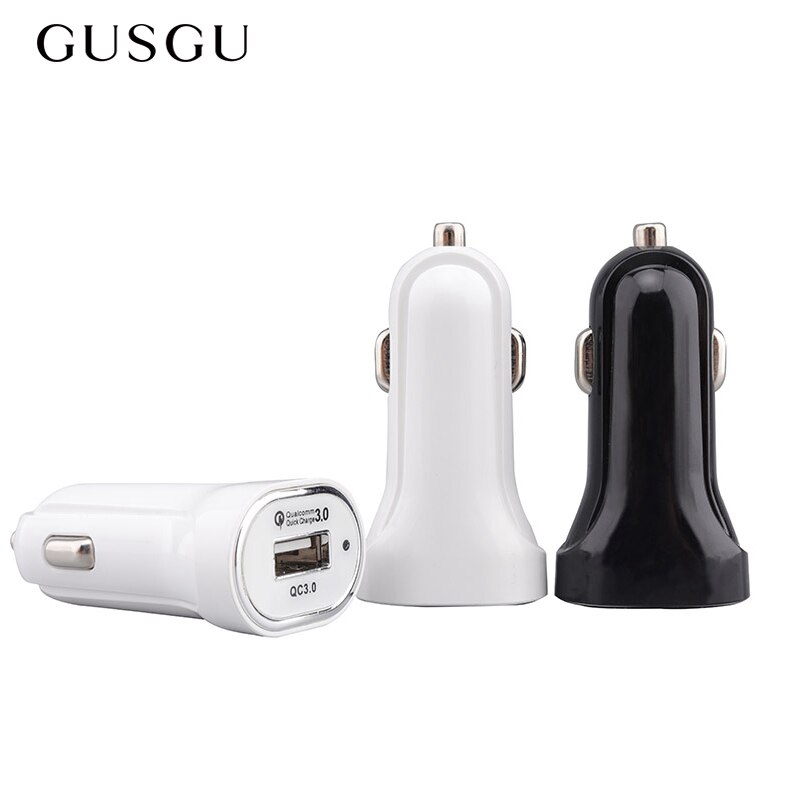 GUSGU Originale Caricabatteria Da Auto Carica Rapida 3.0 5V/3A USB Caricatore Del Telefono Dell'automobile 9V/2A 12V/1.5A per Android iOS per iPhone 7 Samsung