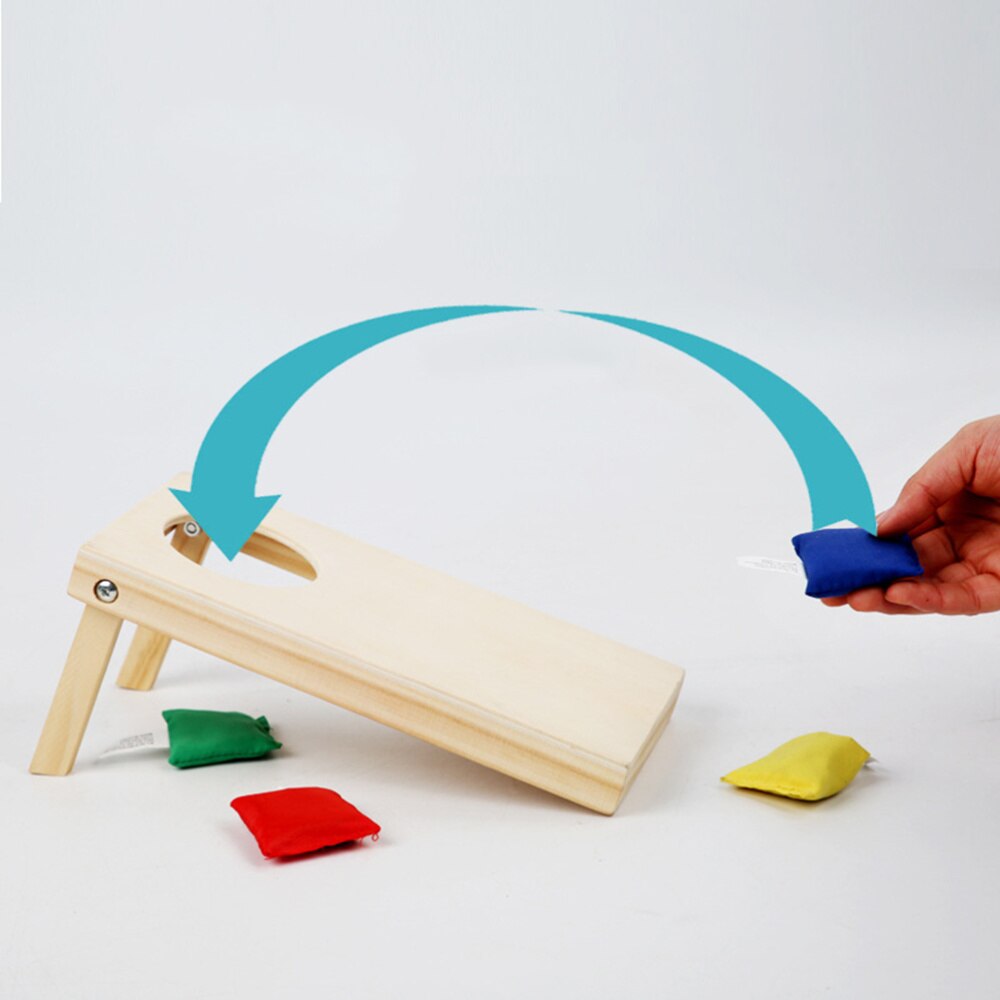 1 Pc Houten Toss Game Gooi Spel Zandzak Game Intellectuele Onderwijs Speelgoed Voor Kinderen Kids