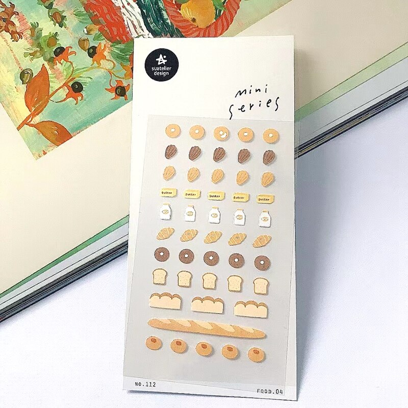 Korealainen suatelier minitarrat scrapbooking leipomo leipä söpö päiväkirja tarra roskapäiväkirja albumi tee itse koristelu askartelu paperitavarat