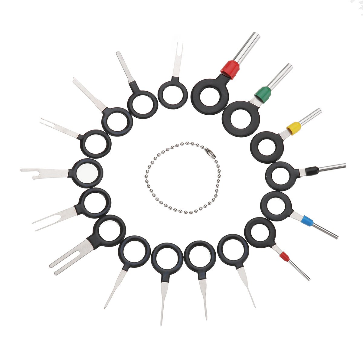 114pcs Car Terminal Removal Tool Kit Wiring Crimp Connector Retractor Pin Extractor Puller Terminal Repair Tools