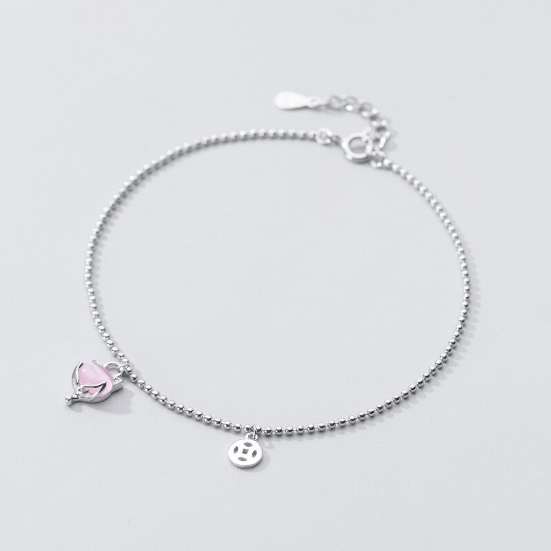 MIQIAO Bracelet On The Leg Fox Anklet Women&#39;s 925 Sterling Silver Foot Bracelet Women Jewelry Female Leg Chain Jewels