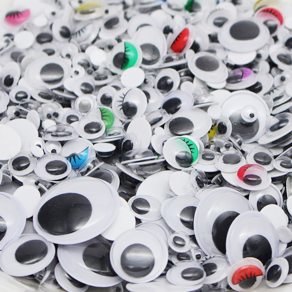 100 uds/200 Uds. Ojos de malabares autoadhesivos para manualidades de álbum de recortes DIY proyectos accesorios para muñecas ojos juguetes hechos a mano GYH