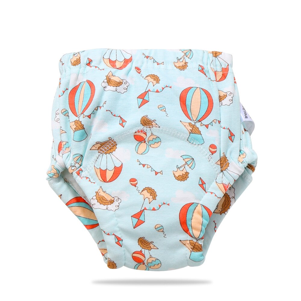 1Pc Baby Diapers Reusable Cloth Nappies Waterproof Child Boys Girls Cotton Training Pants Washable Underwear Cloth Diapers: Hedgehog / L(100cm)