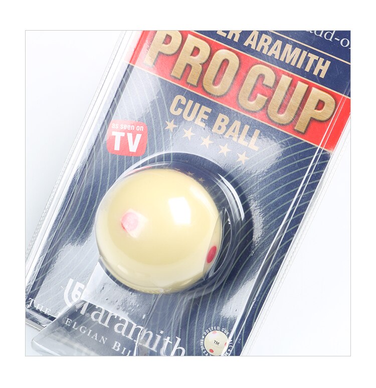 Super pro ARAMITH resin 57.2mm white billiard cue ball for