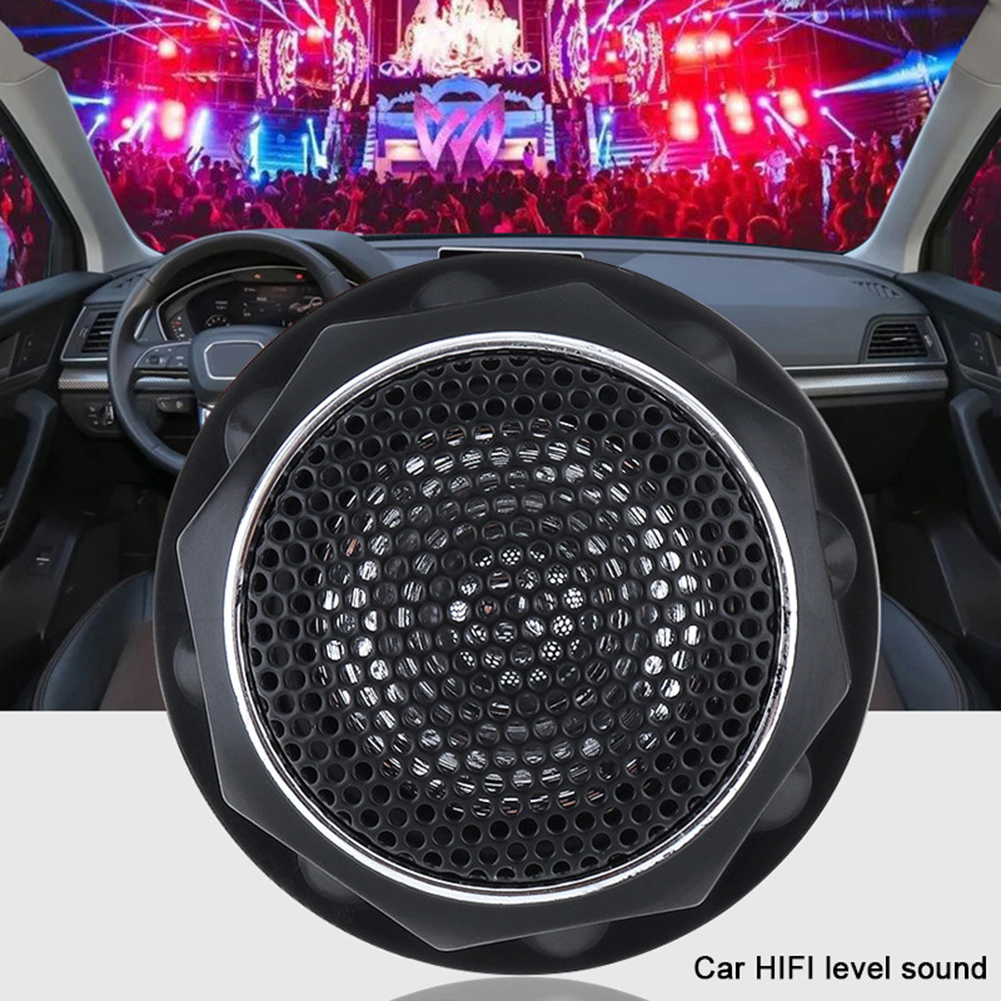 Altavoz cruzado integrado sin campo magnético, Tweeter de domo eficiente para todos los sistemas de Audio de coche, Mini Tweeter de domo de Audio, 1 par