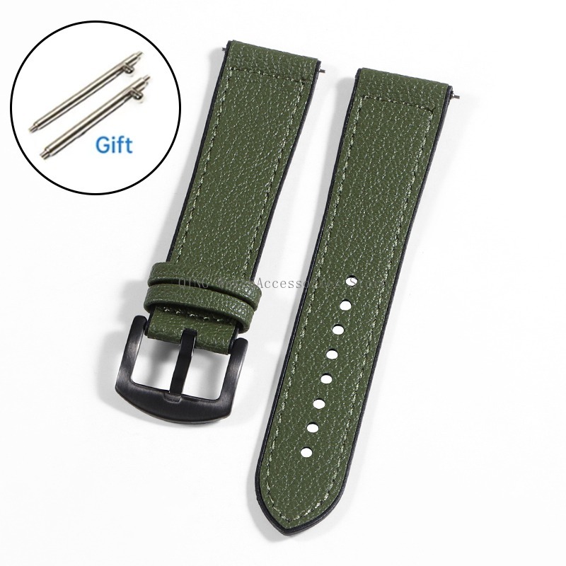 Bracelet Smartwatch universel pour homme et femme, silicone souple, bracelet de montre en cuir, bracelet de remplacement sport, bracelet à dégagement rapide, 20mm, 22mm: BEIGE / 22mm