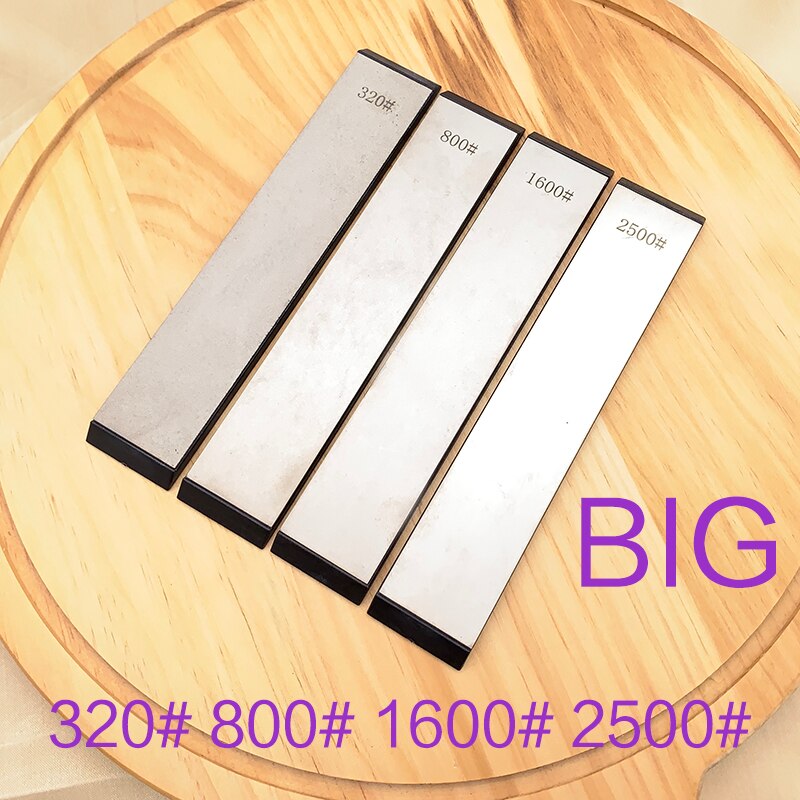 320/800/1600/2500 Grit 4Pcs Grote Diamant Slijpsteen Apex Edge Keuken Mes Scherpere Honen Slijpsteen Vaste hoek Systeem Set: big set