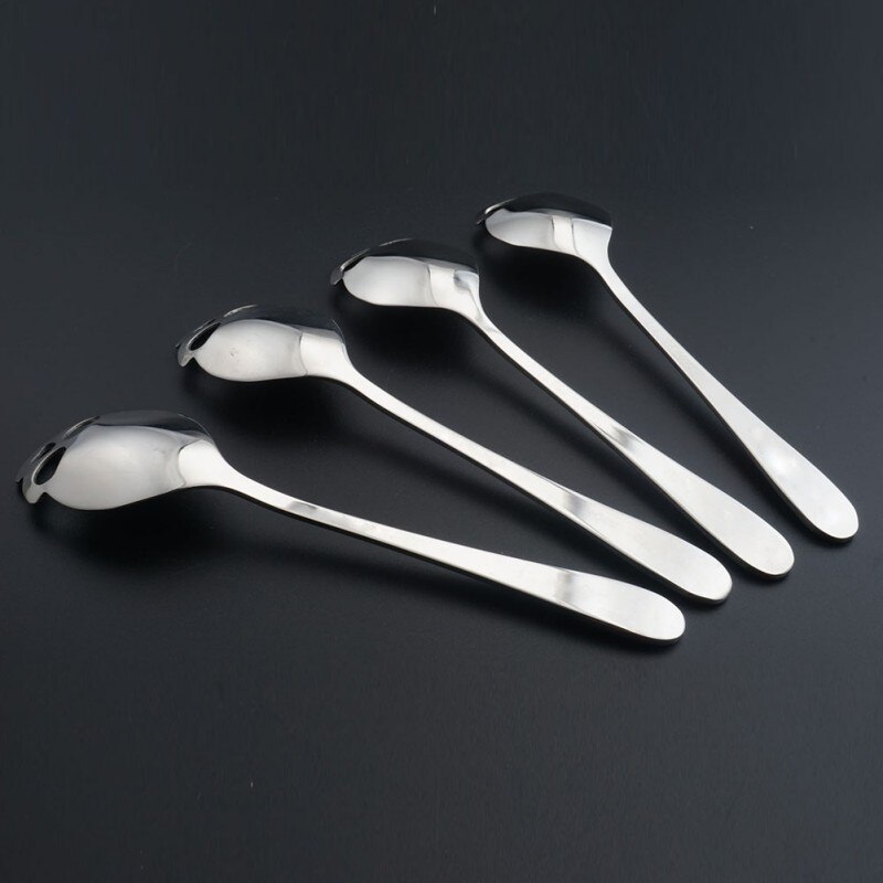 Roestvrijstalen schedellepels benodigdheden dessertbarlepel roeren koffie keuken suiker thee en