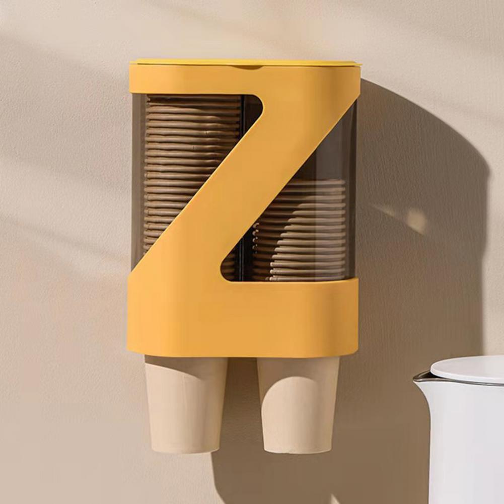 1Pc Wegwerp Papier Cup Cup Taker Automatische Water Dispenser Bekerhouder Home Office Ruimtebesparend Wandmontage Cups opbergrek