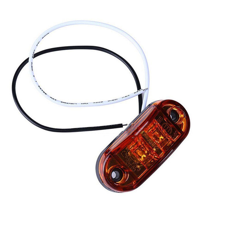 10 stk gul lys anhænger lygter 12v 24v stk gul side trailer lastbil blinklys led markerings klaring lygte 20 stk skruer