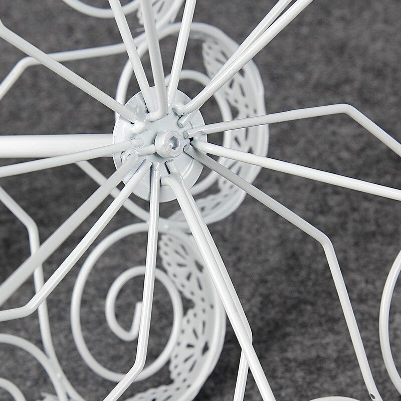 3-layer European Cupcake Shelf 23 Cup Side Cake Stand White Metal Cake Dessert Party Show Stands