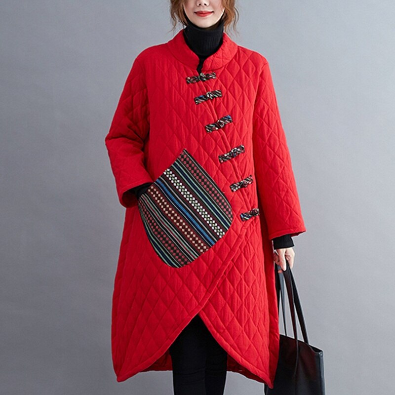 sachin and babi light blue dress Chinese Winter Goose Down Tang Jacket – Oriental Me main image 0