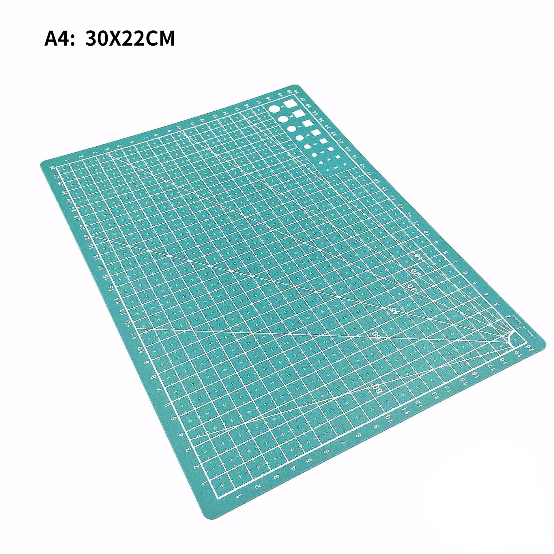 A3 A4 5 PVC Cutting Mat Workbench Patchwork Cut Pad Sewing Manual DIY Knife Engraving Leather Cutting Board Single Side Underlay: A4 GREEN