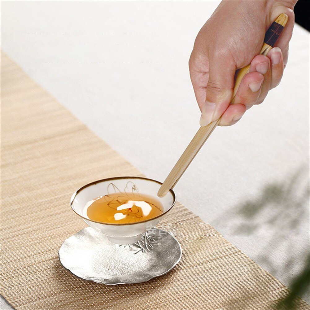 1Pcs Bamboo Wood Food Toast Salad Tongs Toaster Bacon Sugar Ice Tea Tong Clip For Cooking Baking Barbecue Accessories