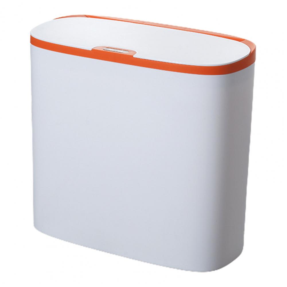 Wall Mounted Electric Trash Can Motion Sensor Garbage Basket with Lid Smart Intelligent Induction Trash Can for Kitchen Bathroom: black