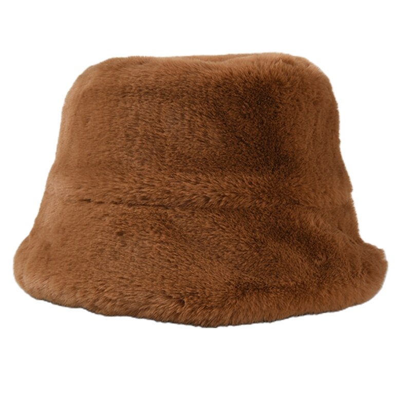 Dames vintage luipaard zebra print bucket hat winter fuzzy pluche visserspet 28gd: 6 ee 302862- c