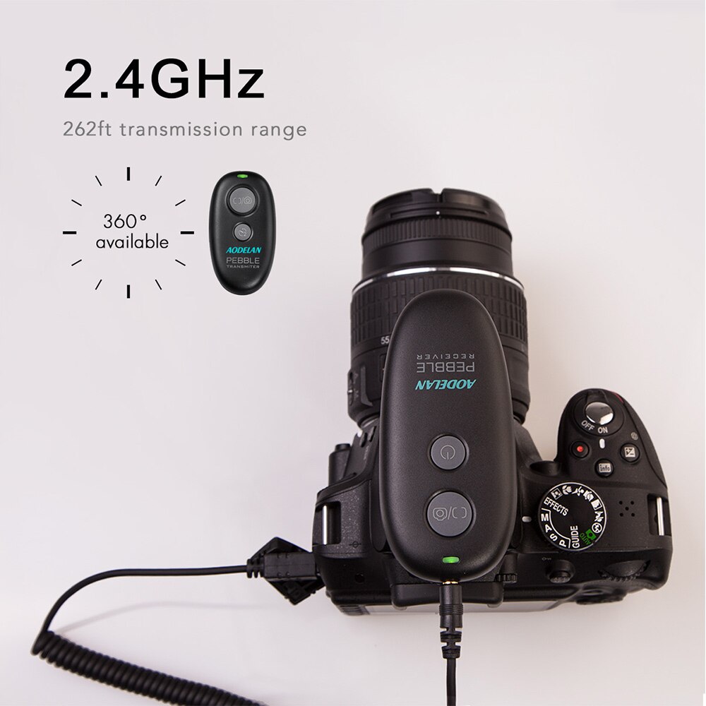 AODELAN-disparador de Control remoto para cámara, compatible con Nikon Z7 D800 D750 D5600 D850 Z6 D810 P1000, sustituye a Nikon MC-DC2 y MC-30A