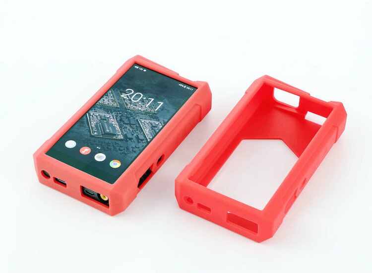 Soft Cover Silicone Case for FiiO M17: Red