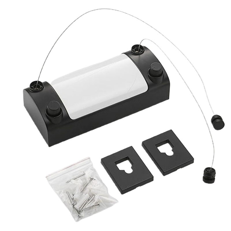 Retractable Clothes Line Dryer Indoor Outdoor Drying Rack ABS Plastic Clothesline Rack Laundry Dryer Double Layer: Black