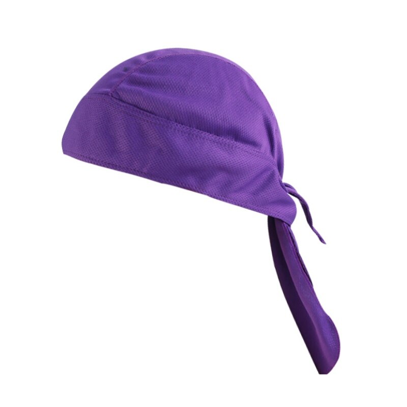 Pañuelo para Ciclismo de secado rápido, pañuelo para la cabeza, para hombre, para correr, para el verano, pañuelo para la cabeza, gorro pirata, gorro, diadema: Púrpura