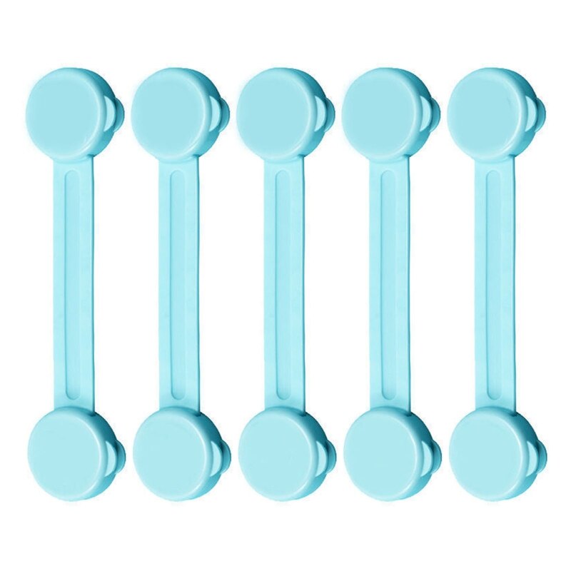 5 Pcs Child Safety Locks Baby Drawer Security Lock Protection Cabinet Refrigerator Anti-pinch Lock Buckle: C