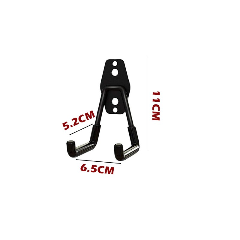 Heavy Duty Metal Hook Garage Storage Rack Wall Mount Bicycle Hanger Hooks Wall Mount Ladders Garden Tool Anti-slip Organizer: S-straight