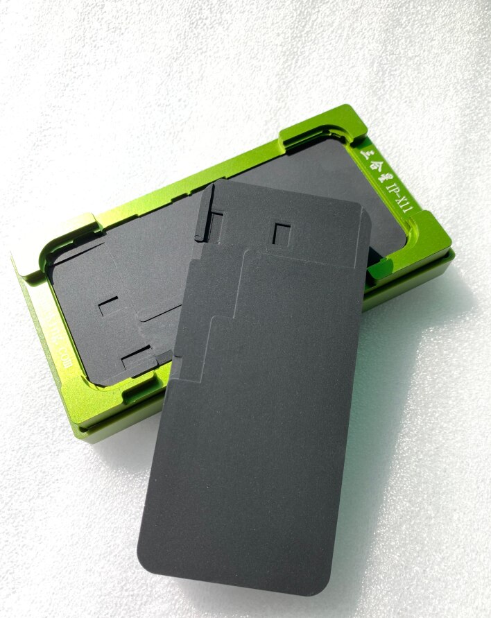 2 em 1 molde de estratificação universal para iphone11 pro max xr x xs max oca vidro lcd tela de toque alinhamento molde cola localização esteira