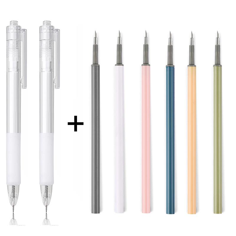 Set Papier geschnittenes Messer Stift Nachfüllset Kunst Allzweckmesser Scrapbook Schneidwerkzeug Präzaufkleber Washi Tape Cutter DIY Handwerk: Freier Raum