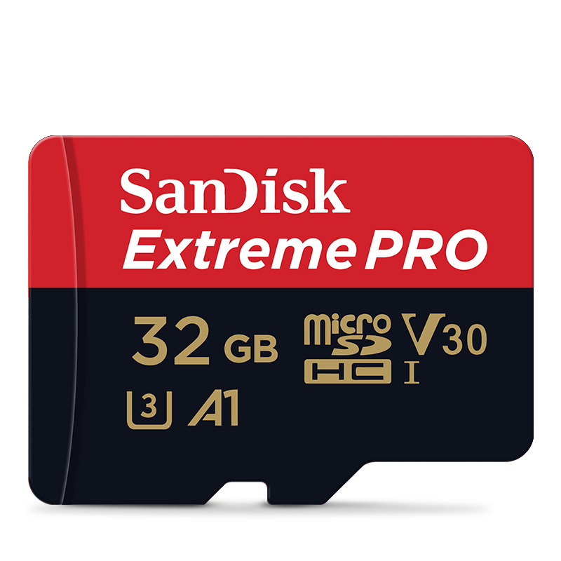 Tarjeta SanDisk Extreme Pro Flash de 128GB, tarjeta Micro SD SDXC UHS-I de 400GB, 256GB, 64GB, U3, V30, adaptador de tarjeta de memoria TF para cámara DJI: 32 GB