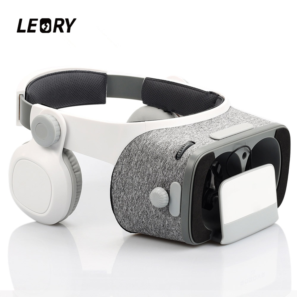 LEORY VR Headset - Virtual Reality 3D Glasses with Remote for iOS Android Smartphones