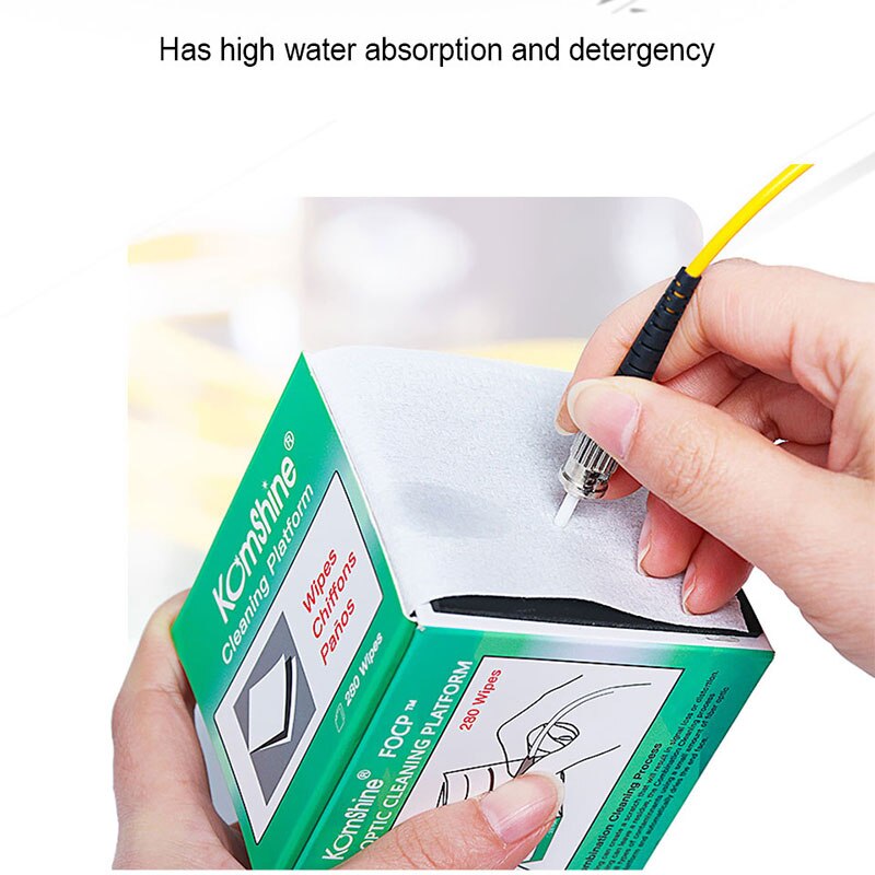 280pcs/box Fiber Cleaning Tool Dustfree Paper Fiber Optic Low-lint Wipes low dust wiping paper,fiber clean paper,FTTH tools