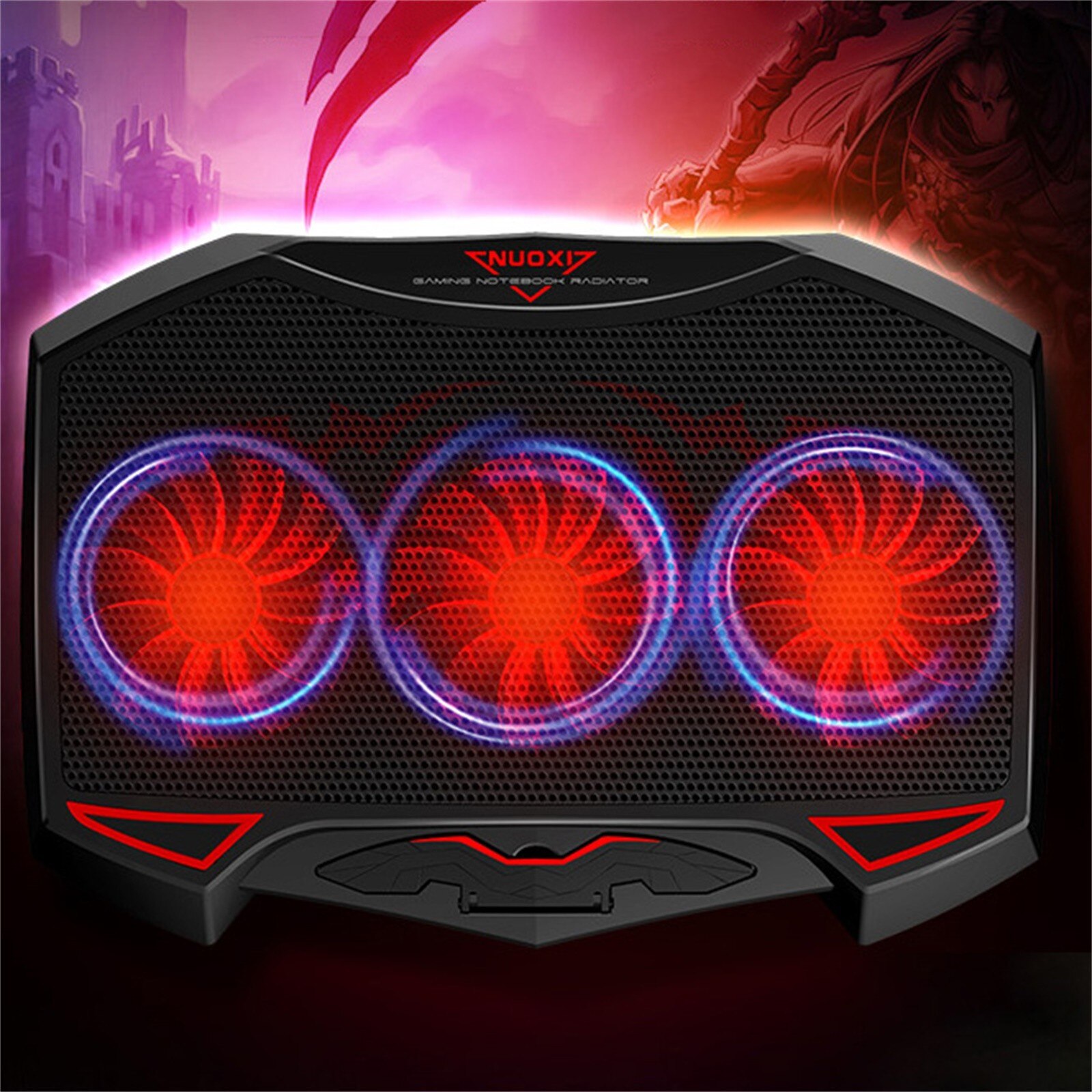 Heat Sink Laptop Cooler Cooling Pad Slim Portable USB Powered (3 Fans) Good Cooling Effect For Games