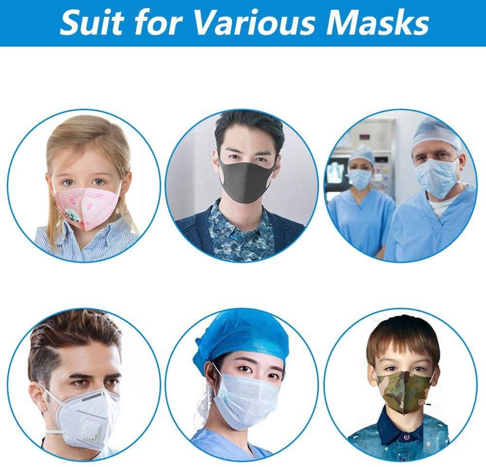 15pcs Ear extender Belt for mask Holder antislip Color PE Buckle Band Strap Clasp Snaps Hanger For Earloop Mask Release Earpain