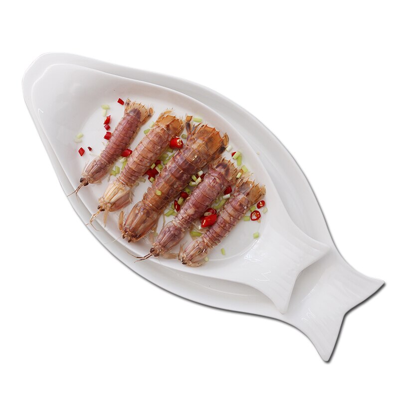 Solid White Plates Fish Dish Bone China Ceramic Plates big size solid white dinner plate