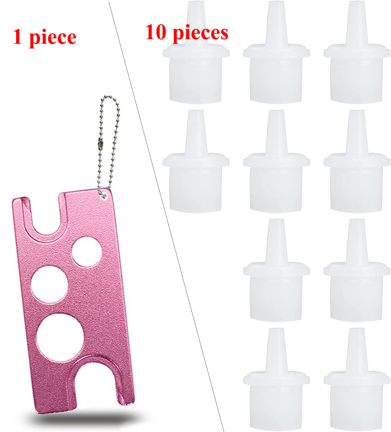 Wimpers lijm lijm cap Universele Wimperlijm Vervanging Fles Mond Hoofd Mondstuk Speciale Plug Lijm Gebruik Anti-Blocking: Lemon yellow