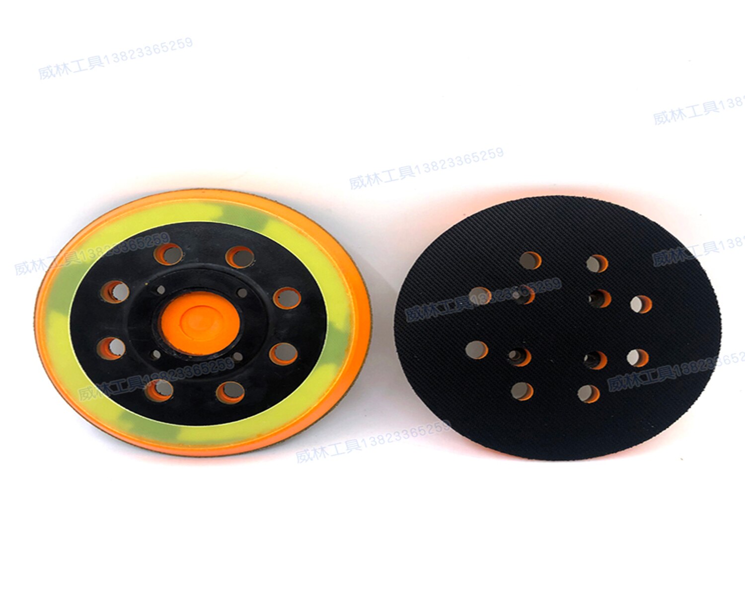 RYOBI RSE-1250 POLICY 5 Inch 125mm 8-Hole 4 Nails Back-up Sanding Pads for Sanding Discs Polisher Tools Accessories HOOK & LOOP