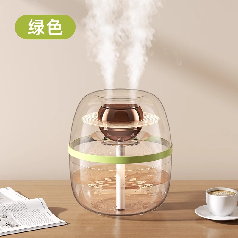 Xiaomi Youpin Humidifier Air Purifier Double Spray Humidifier with Night Light Quiet Humidifier Cool Mist Aromatherapy Heavy Fog: light green