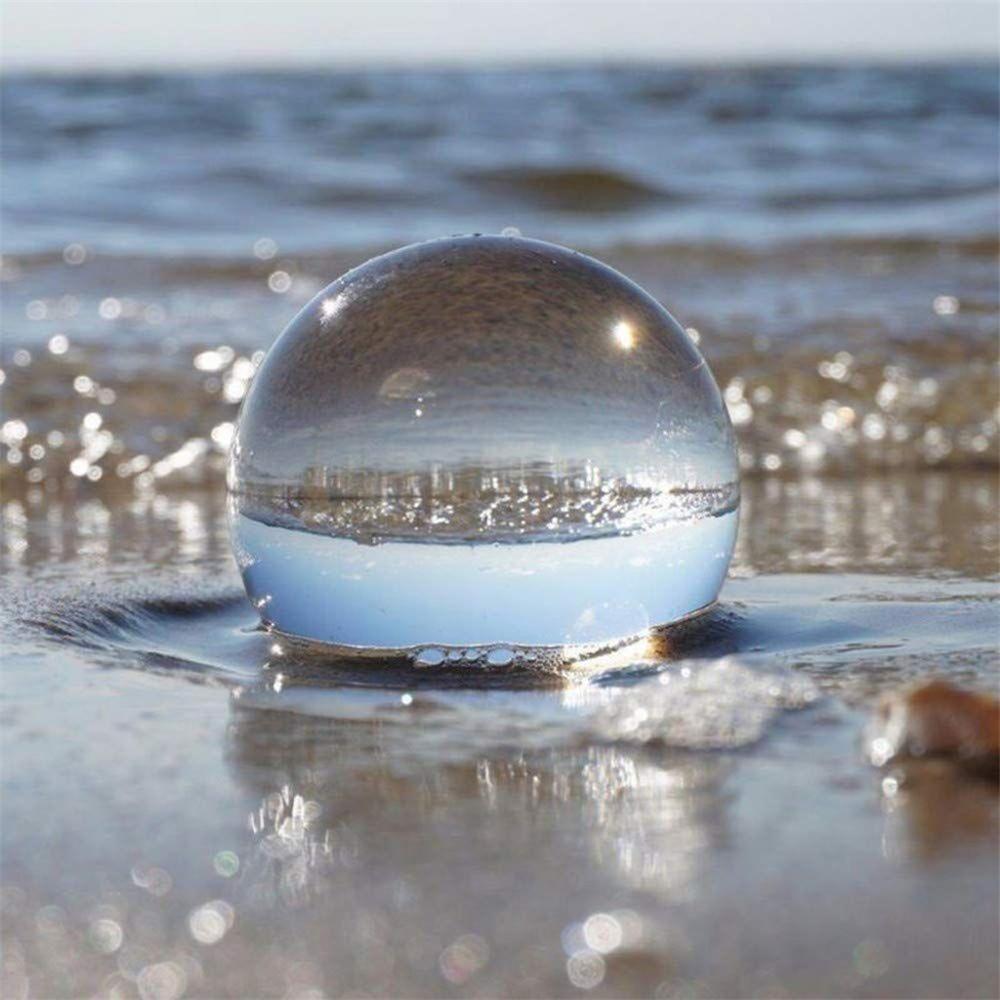80mm K9 Clear Crystal Glass Ball Crystal Ball Stand For Sphere Photography Props Decoration Home Decorative Ball