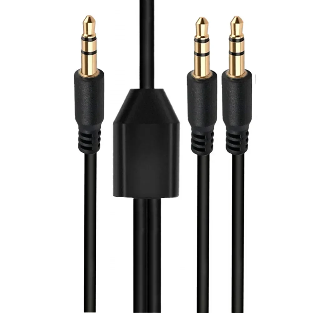 Répartiteur audio mâle 3.5mm vers 2, 3, 4, 5 et 6 mâles, prise stéréo TRS, câble adaptateur pour casque, smartphone, ordinateur, régule 3, écouteur: Orange / < =0.5m