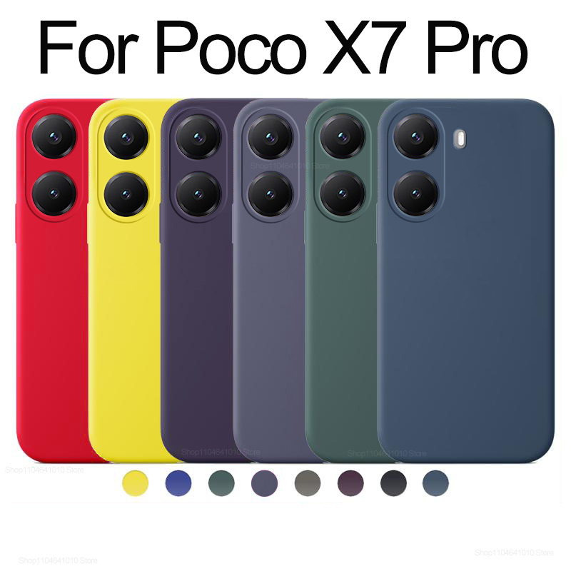 Poco X7 X 7 Pro Case Luxury Liquid Silicone Phone Case For Xiaomi Poco X7 X 7 Pro X7Pro Poco X7 Prо Pocox7 Pro 5G Soft TPU Cover
