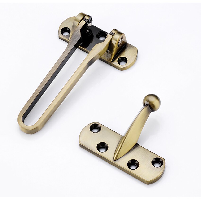 Swing Bar Deurslot Home Security Deurslot, Voordeur Sloten Voor Kinderen, thuis Versterking Lock Voor Swing-In Deuren, Zinklegering