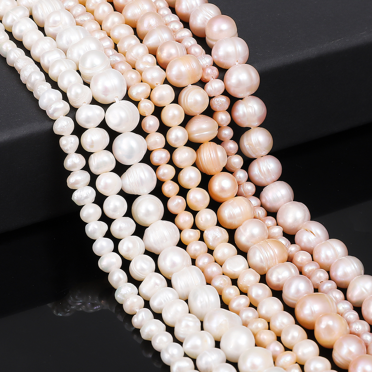 10 stk. naturlige ferskvandsperler barok uregelmæssige perler til gør-det-selv elegant smykkefremstilling øreringe armbånd halskæde tilbehør