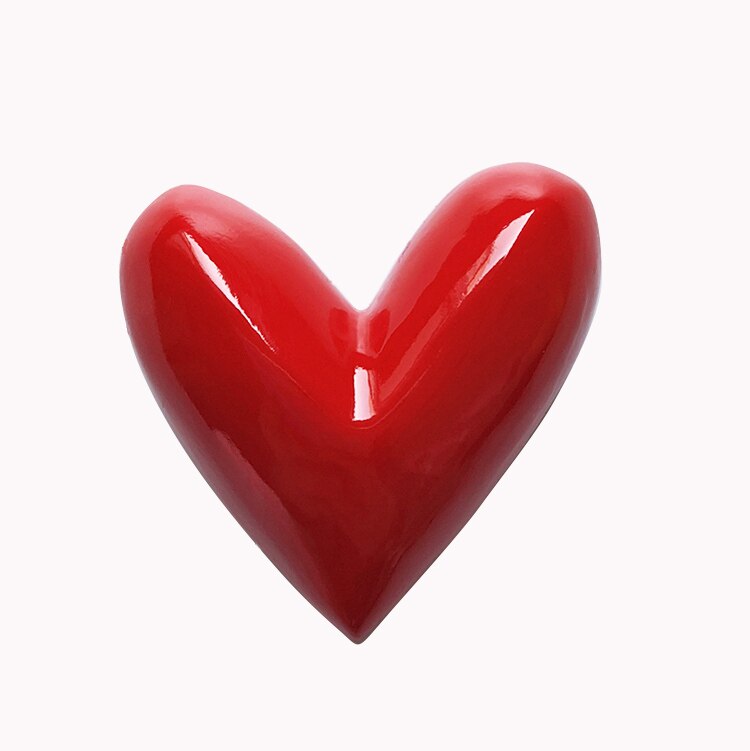 Red Heart Home Decoration Couple Refrigerator Sticker Romantic Wedding Polyresin Fridge Magnet Souvenir Decoration: Light Green