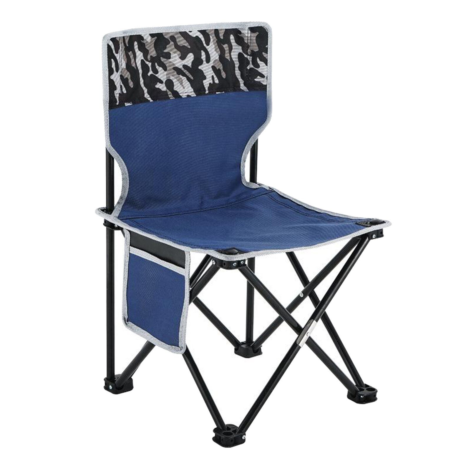 Folding Camping Chairs Lawn Chair Rest Lightweight Portable Easy Storage wtih Bag 220lbs Load Bearing: Camo L