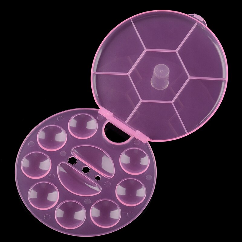 1Pc Artist Plastic Paint Mixing Palette Box for Watercolor Acrylic Oil Painting Watercolour White Painting Pallet Painting Tool