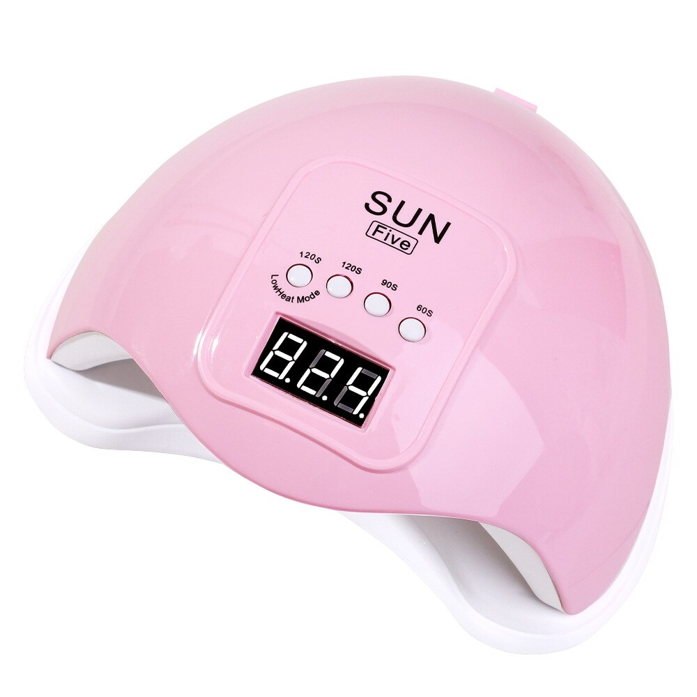 ¡Novedad! Lámpara UV para uñas Sun Five de 48W/24W, lámpara LED para manicura de uñas: 48W SUN Five Pink